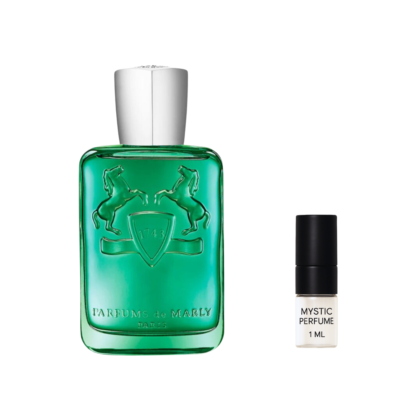 Parfums de Marly Greenley Parfum sample vial label detail