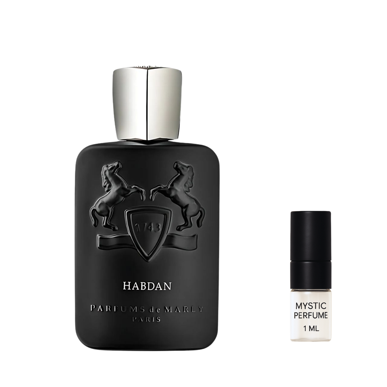 Parfums De Marly Habdan Parfum sample vial label detail
