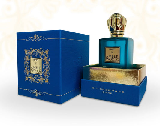 Story Of Amber Woods Unisex Extrait de Parfum perfume bottle