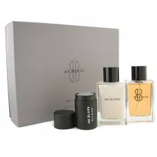 Mr. Blass by Bill Blass 3 piece perfume bottle