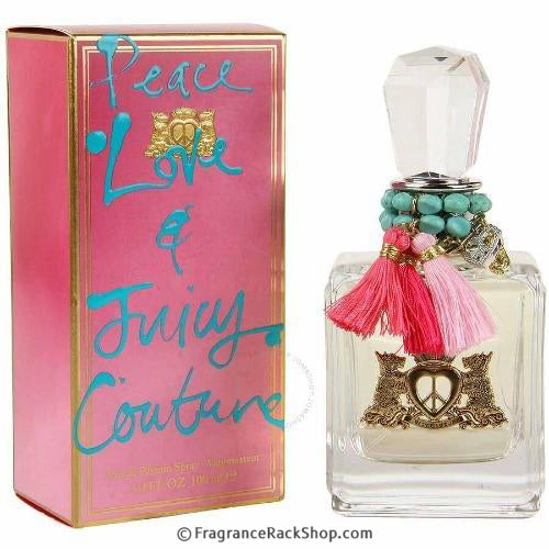 Peace Love and Juicy Couture Eau de Parfum perfume bottle