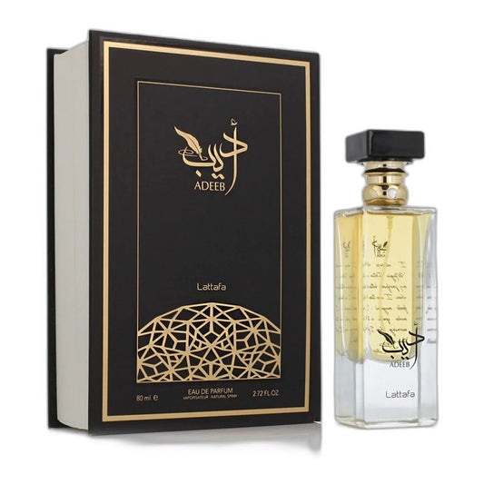 Lattafa Adeeb Eau de Parfum perfume bottle