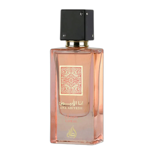 Lattafa Ana Abiyedh Coral Eau de Parfum perfume bottle
