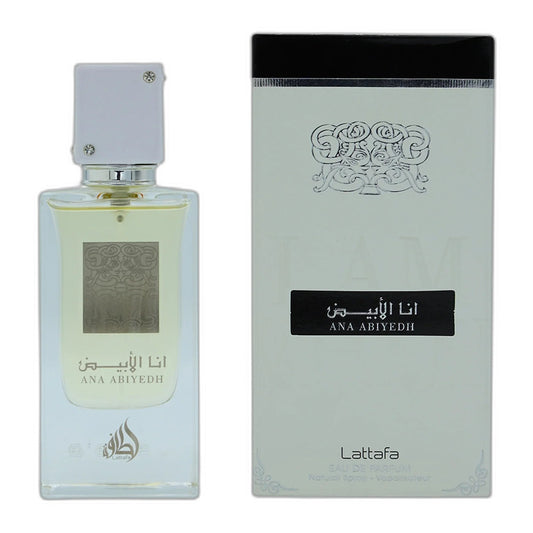 Lattafa Ana Abiyedh Eau de Parfum perfume bottle