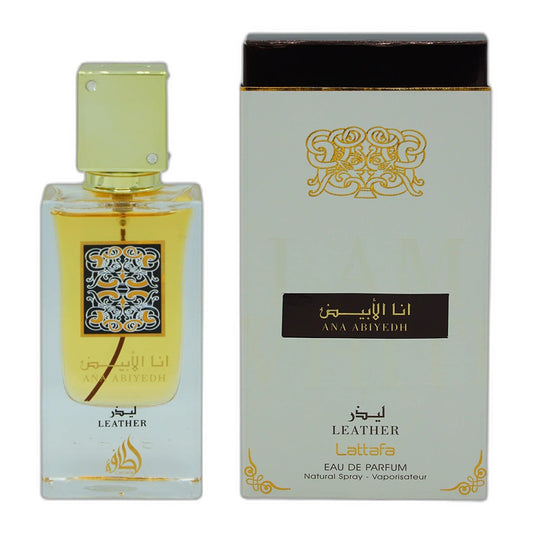 Lattafa Ana Abiyedh Leather Eau de Parfum perfume bottle