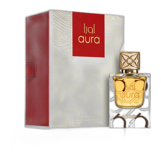 Lattafa Aura Eau de Parfum perfume bottle