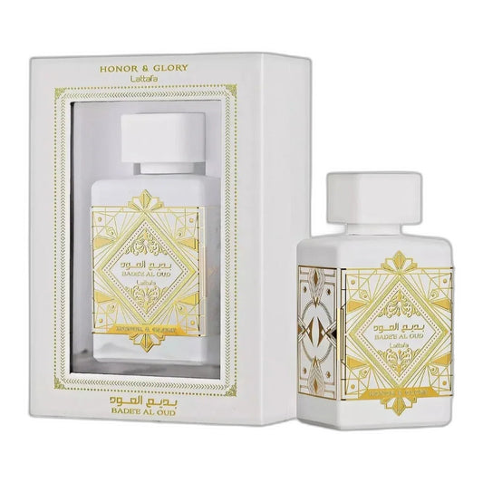 Lattafa Bade'e Al Oud Honor & Glory Eau de Parfum perfume bottle