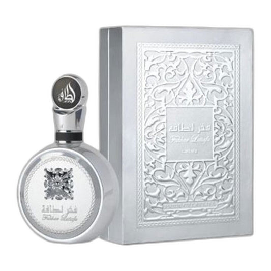 Lattafa Fakhar Platin Eau de Parfum perfume bottle