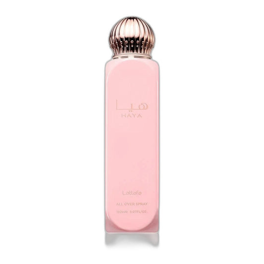Lattafa Haya Body Spray perfume bottle