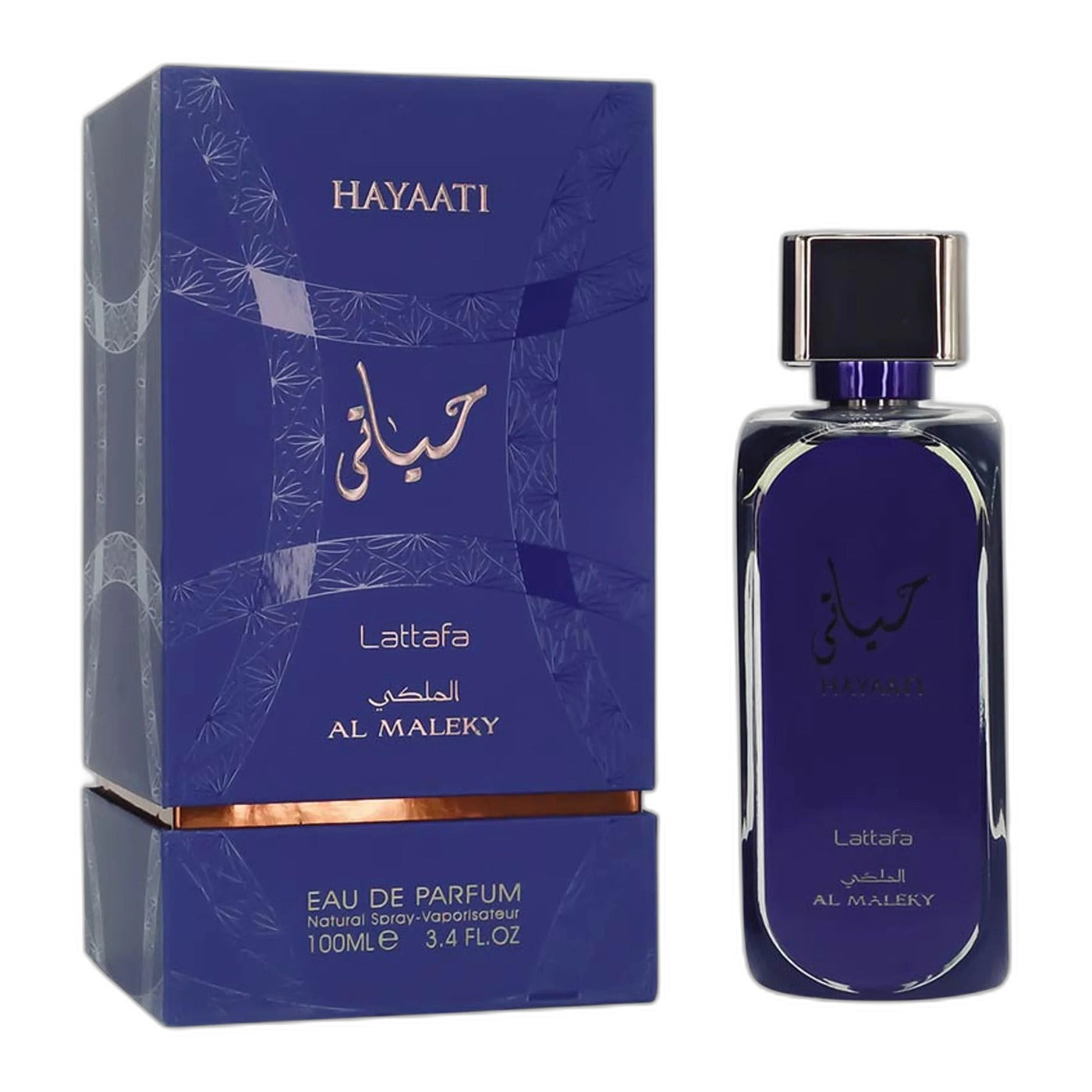 Lattafa Hayaati Al Maleky Eau de Parfum perfume bottle