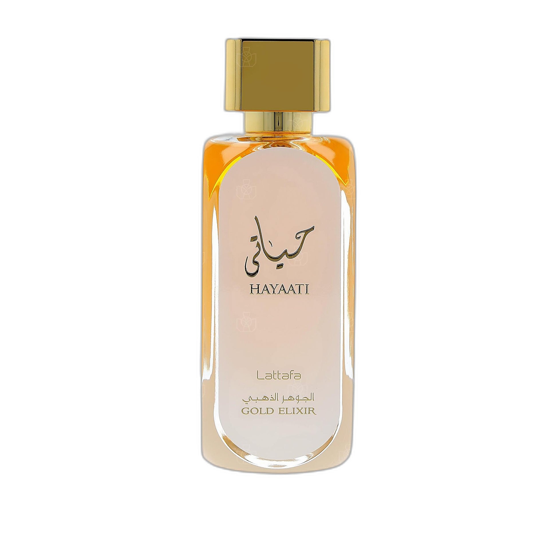 Lattafa Hayaati Gold Elixir Eau de Parfum perfume bottle