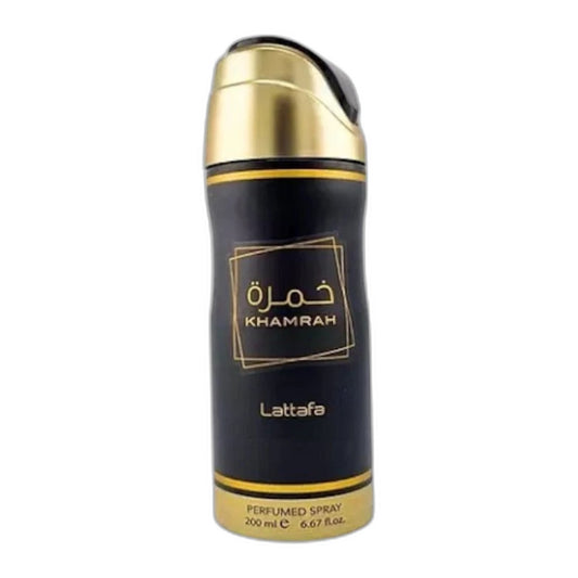 Lattafa Khamrah Body Spray perfume bottle