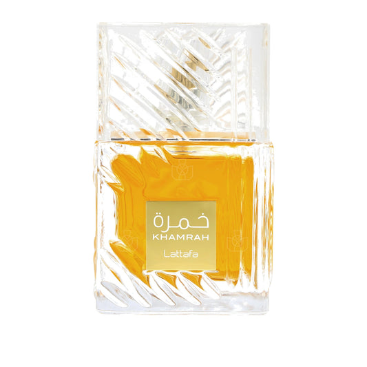 Lattafa Khamrah Eau de Parfum perfume bottle