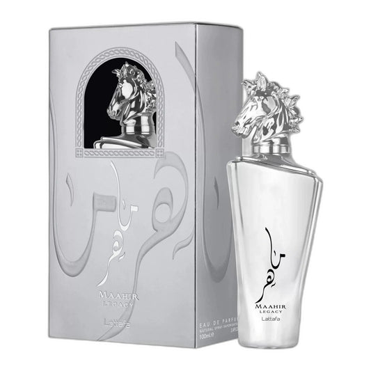 Lattafa Maahir Legacy Eau de Parfum perfume bottle