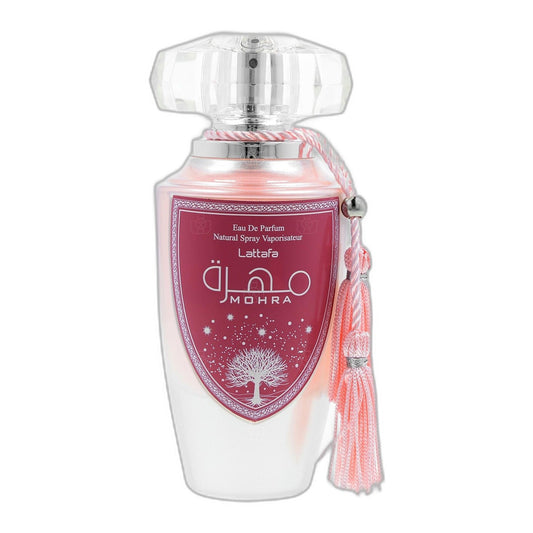 Lattafa Mohra Silky Rose Eau de Parfum perfume bottle