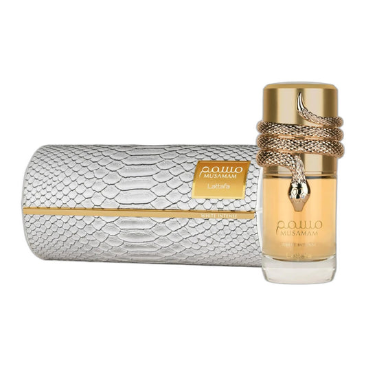 Lattafa Musamam White Intense Eau de Parfum perfume bottle