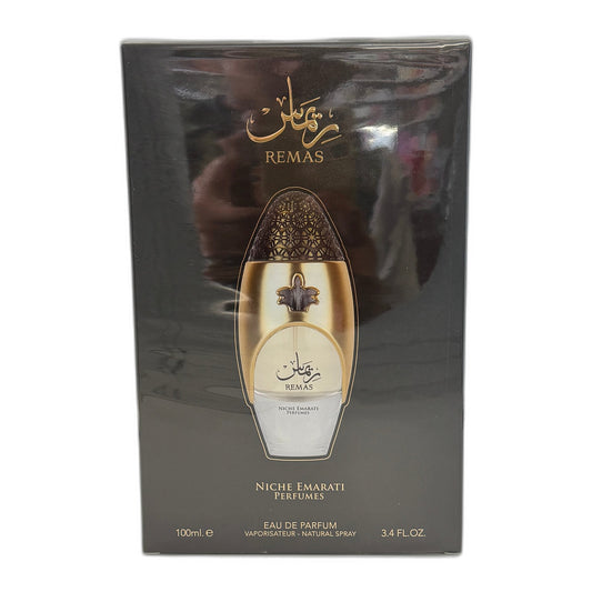 Lattafa Niche Emarati Remas Unisex Eau de Parfum perfume bottle