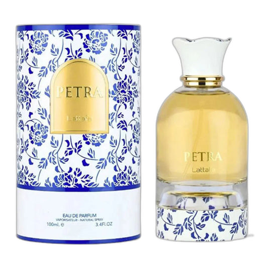 Lattafa Petra Eau de Parfum perfume bottle