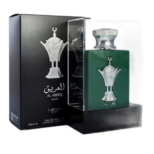 Lattafa Pride Al Areeq Silver Eau de Parfum perfume bottle