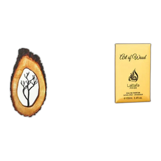 Lattafa Pride Art of Wood Eau de Parfum perfume bottle