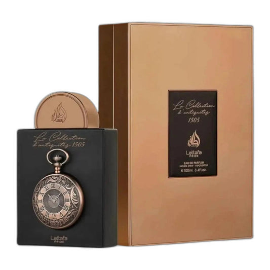 Lattafa Pride La Collection D'antiquites 1505 Eau de Parfum perfume bottle