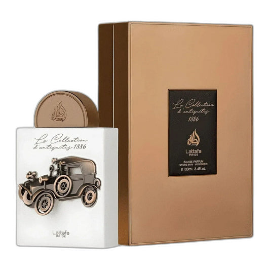 Lattafa Pride La Collection D'antiquites 1886 Eau de Parfum perfume bottle