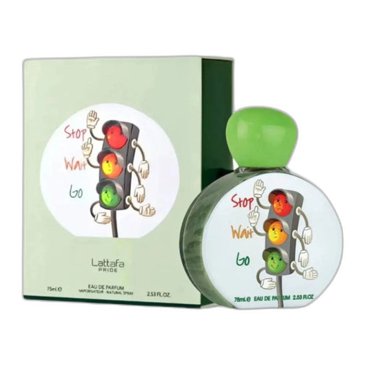 Lattafa Pride Stop Wait Go Eau de Parfum perfume bottle