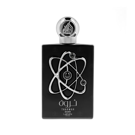 Lattafa Pride Tharwah Silver Eau de Parfum perfume bottle