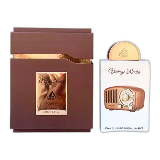 Lattafa Pride Vintage Radio Eau de Parfum perfume bottle