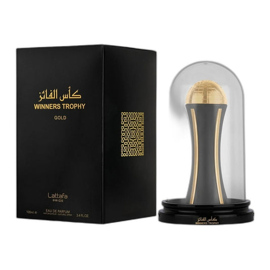 Lattafa Pride Winners Trophy Gold Eau de Parfum perfume bottle