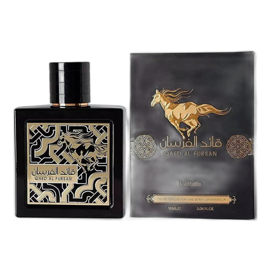 Lattafa Qaed Al Fursan Eau de Parfum perfume bottle