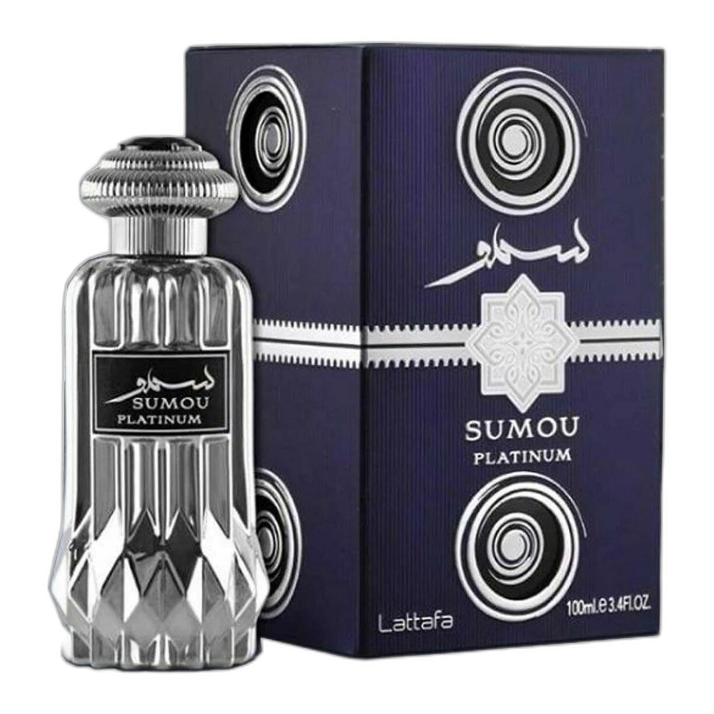 Lattafa Sumou Platinum Eau de Parfum perfume bottle