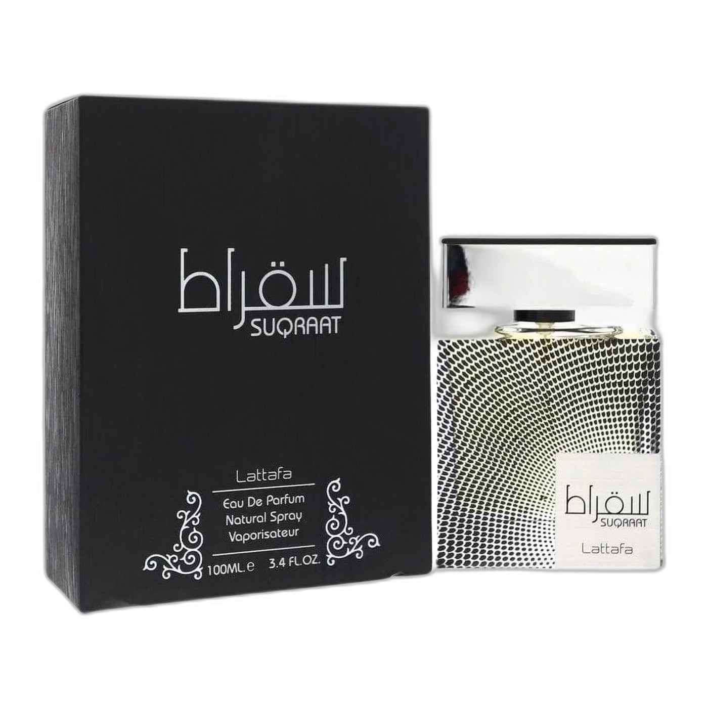 Lattafa Suqraat Eau de Parfum perfume bottle