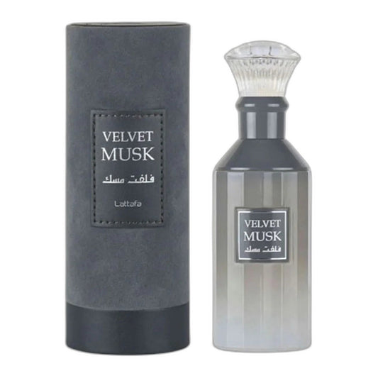Lattafa Velvet Musk Eau de Parfum perfume bottle