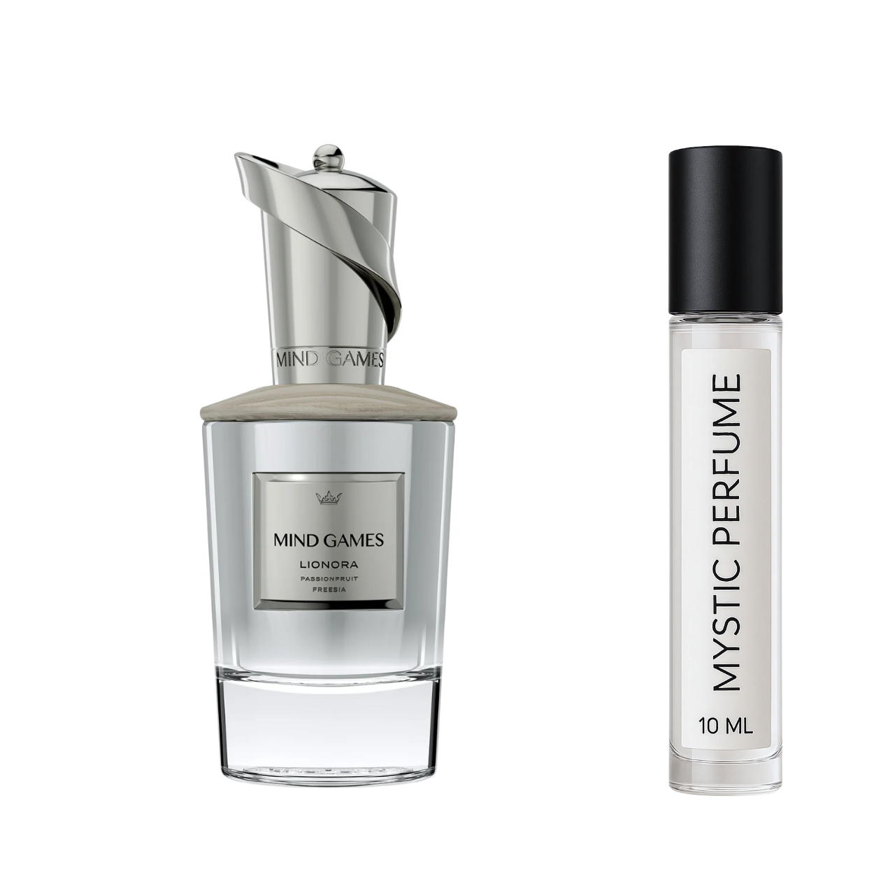 Mind Games Lionora sample vial label detail