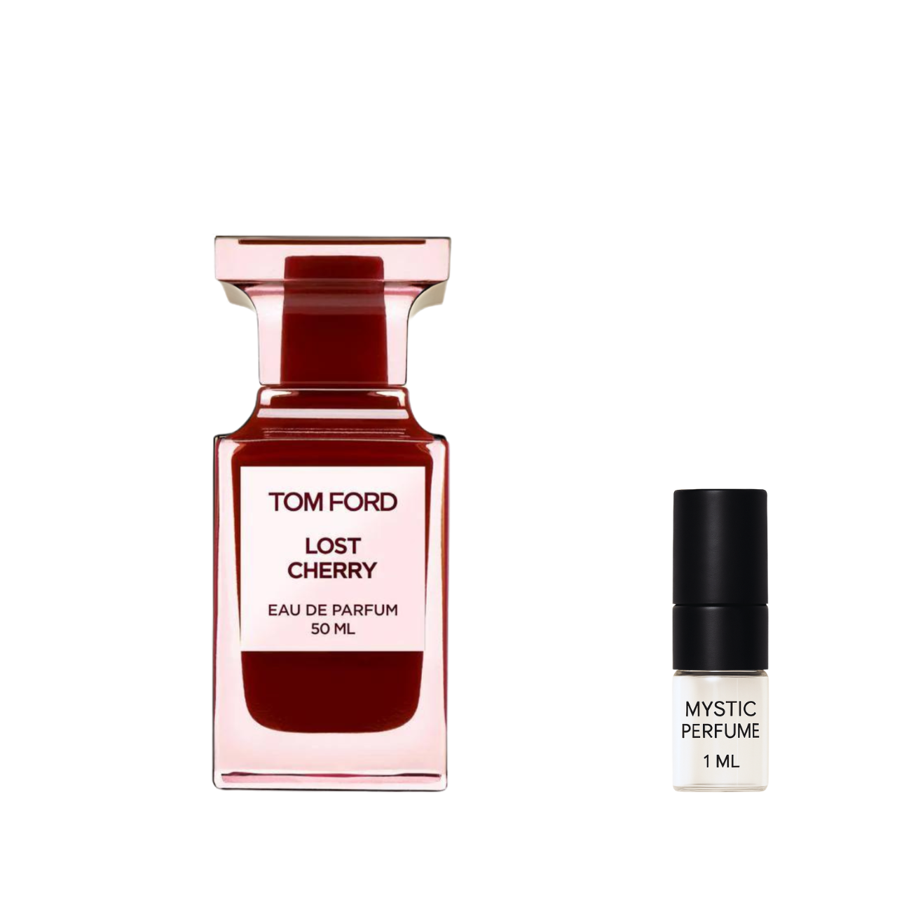 Tom Ford Lost Cherry sample vial label detail