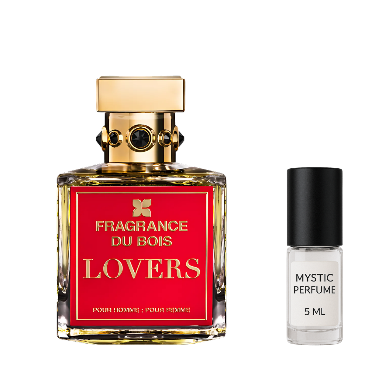 Fragrance Du Bois Lovers sample vial label detail