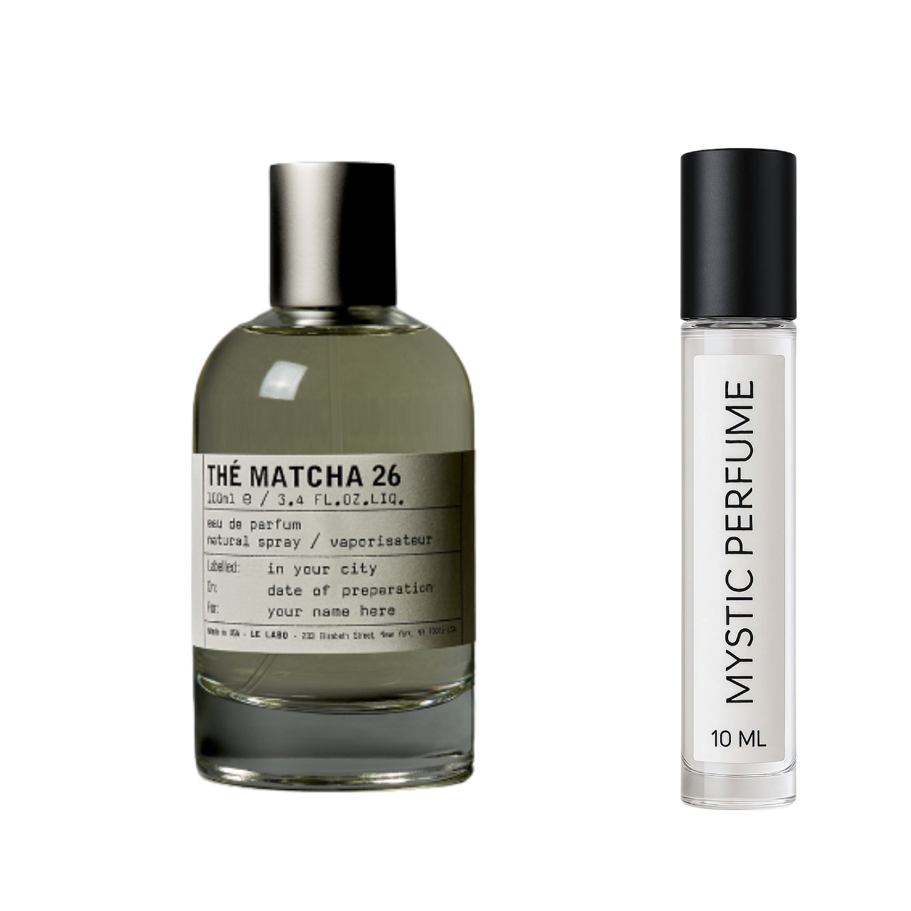 Le Labo Matcha 26 sample vial label detail