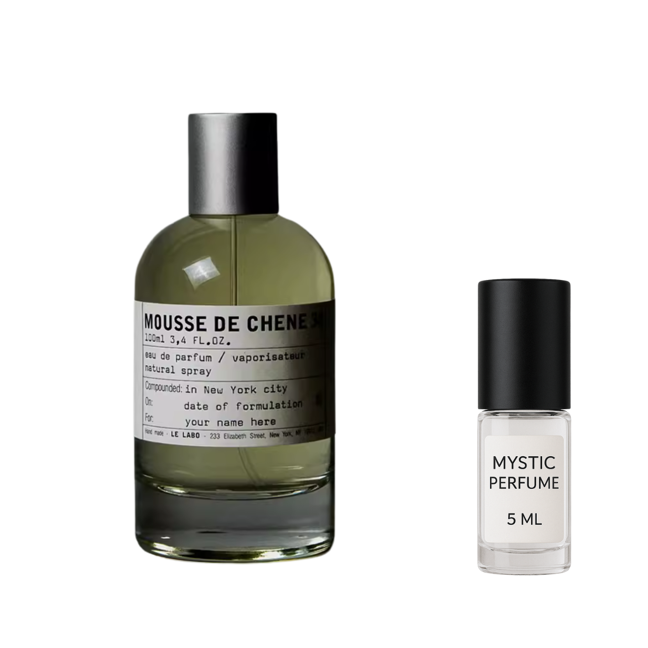 Le Labo Mousse De Chene 30 sample vial label detail