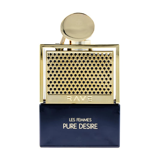 RAVE Pure Desire Gold Eau de Parfum perfume bottle