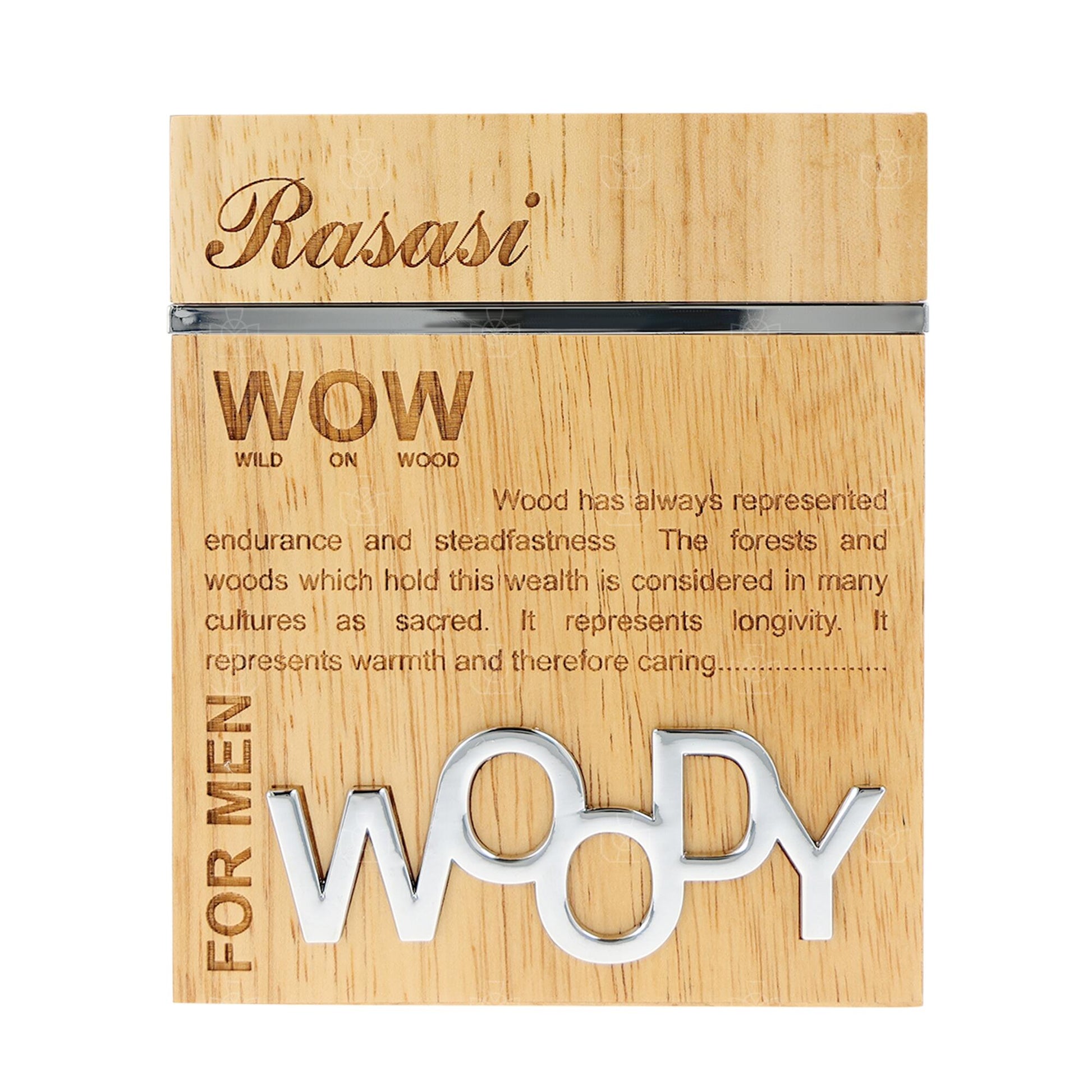 Rasasi Wow Woody Eau de Parfum perfume bottle