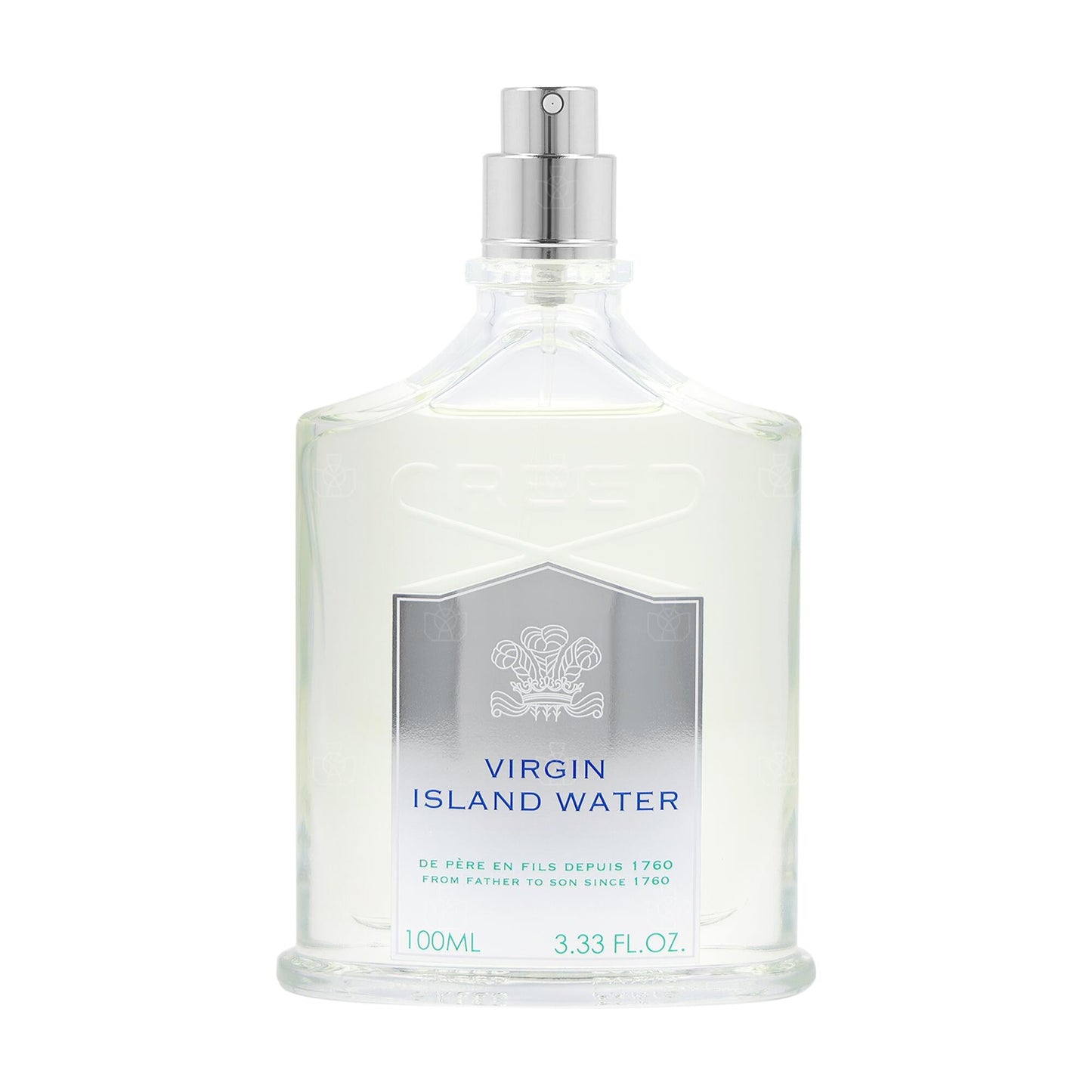 Creed Virgin Island Water Eau de Parfum bottle close-up detail