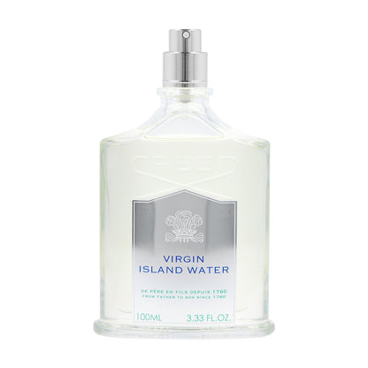 Creed Virgin Island Water Eau de Parfum bottle close-up detail