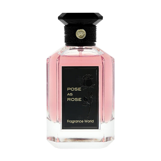 Fragrance World Pose As Rose Eau de Parfum perfume bottle