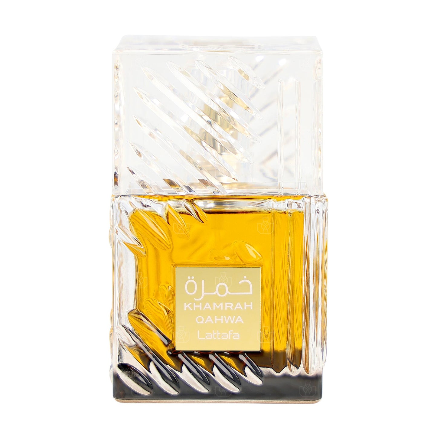 Lattafa Khamrah Qahwa Eau de Parfum packaging box