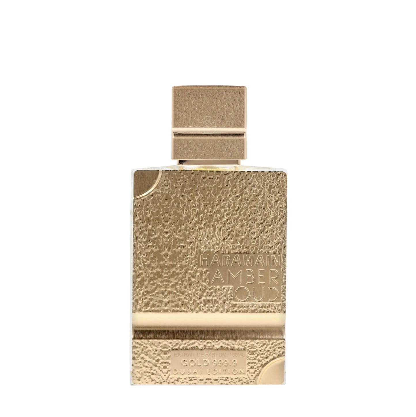 Al Haramain Amber Oud Gold 999.9 Dubai Edition Extrait de Parfum packaging box
