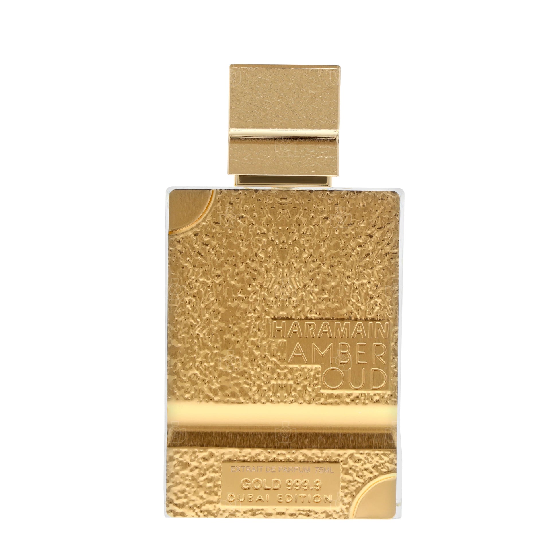Al Haramain Amber Oud Gold 999.9 Dubai Edition Extrait de Parfum perfume bottle