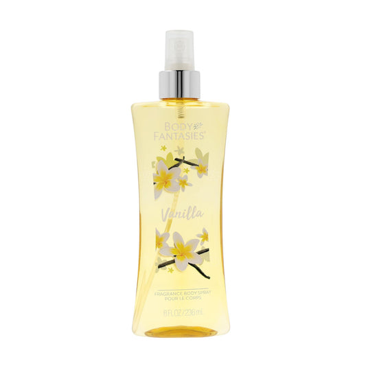 Body Fantasies Vanilla Body Spray perfume bottle