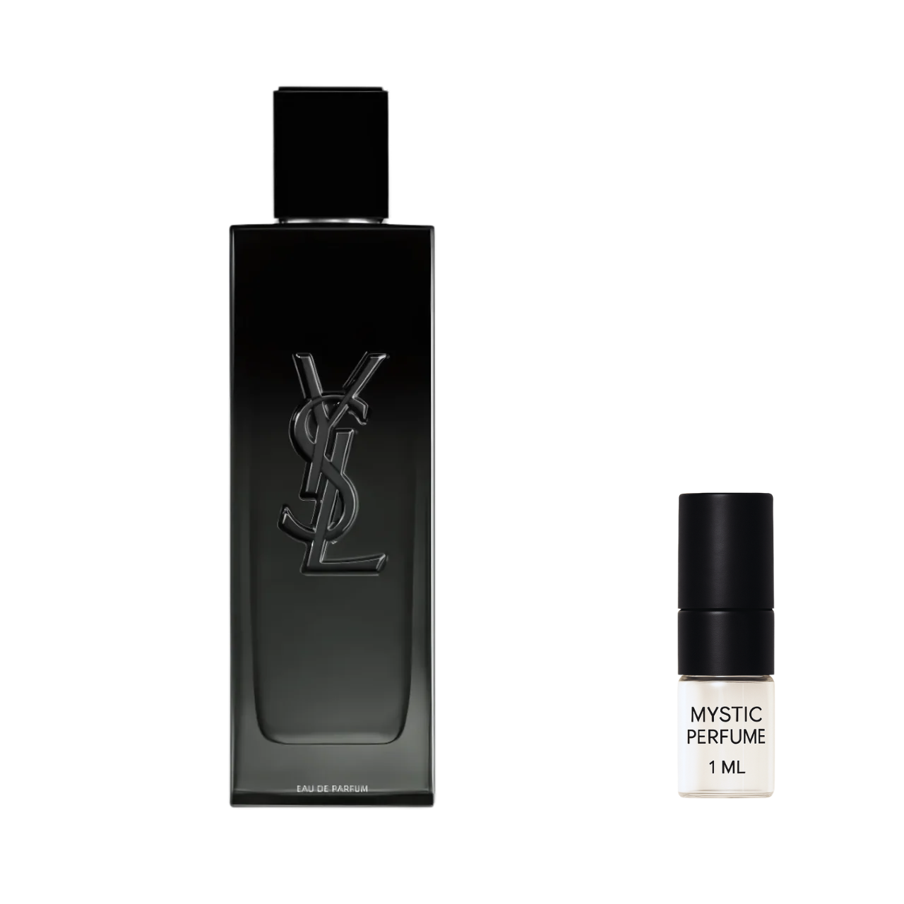 YSL MYSLF Eau de Parfum sample vial label detail