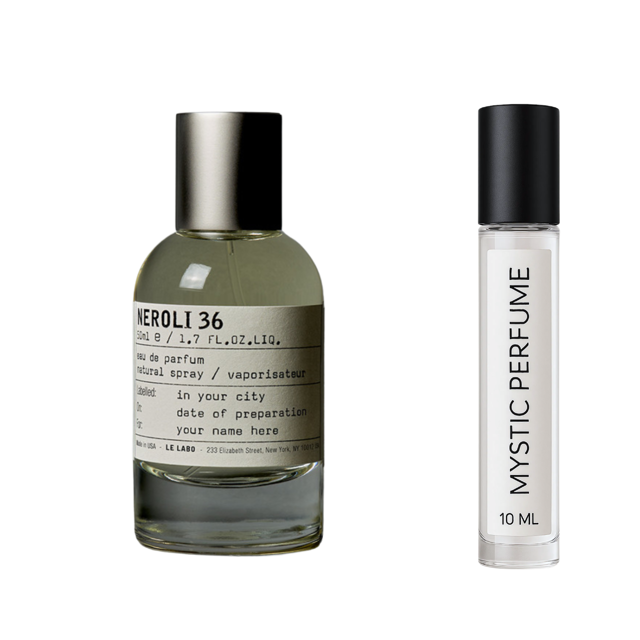 Le Labo Neroli 36 sample vial label detail